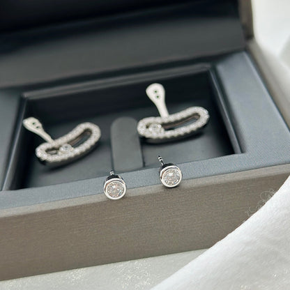 [Royal]MOVE UNO SILVER DIAMOND EARRINGS