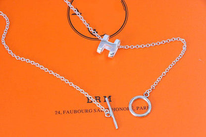 [Royal Jewellery]HM NECKLACE H LETTER OVAL SERIES