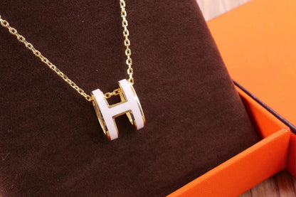 [Royal Jewellery]HM CLIC YELLOW ENAMEL GOLD NECKLACE