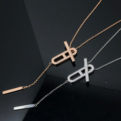 [Royal Jewellery]HM NECKLACE PLATINUM ROSE GOLD DIAMOND
