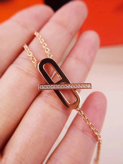 [Royal Jewellery]HM NECKLACE PLATINUM ROSE GOLD DIAMOND