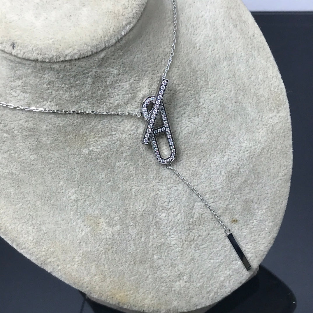 [Royal Jewellery]HM NECKLACE PLATINUM ROSE GOLD DIAMOND