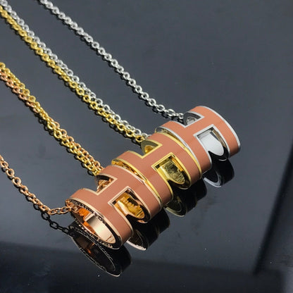 [Royal Jewellery]H NECKLACE BROWN