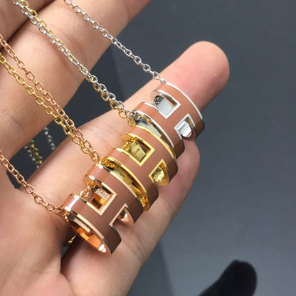 [Royal Jewellery]H NECKLACE BROWN