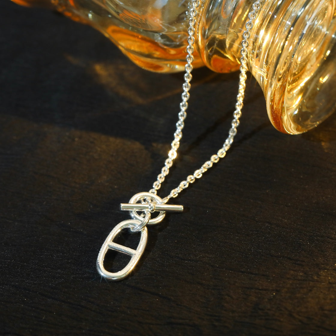 [Royal Jewellery]HM CHAINE D'ANCRE PENDANT NECKLACE STERLING SILVER