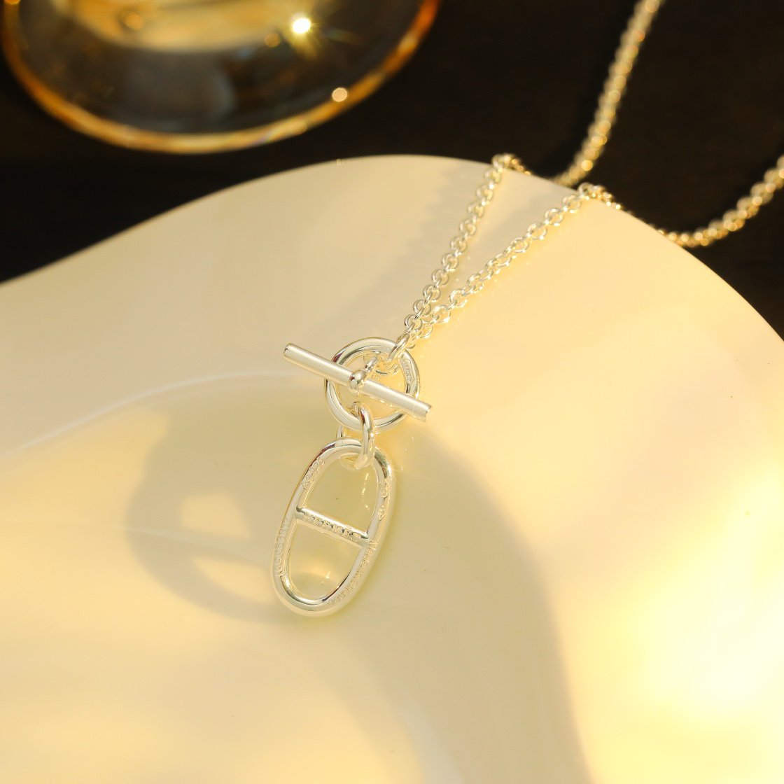[Royal Jewellery]HM CHAINE D'ANCRE PENDANT NECKLACE STERLING SILVER