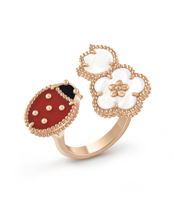 [Royal Jewellery]LUCKY 3 MOTIF ROSE GOLD RING