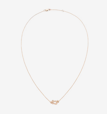 [Royal Jewellery]FORCE 10 DIAMOND PINK GOLD NECKLACE MINI MODEL