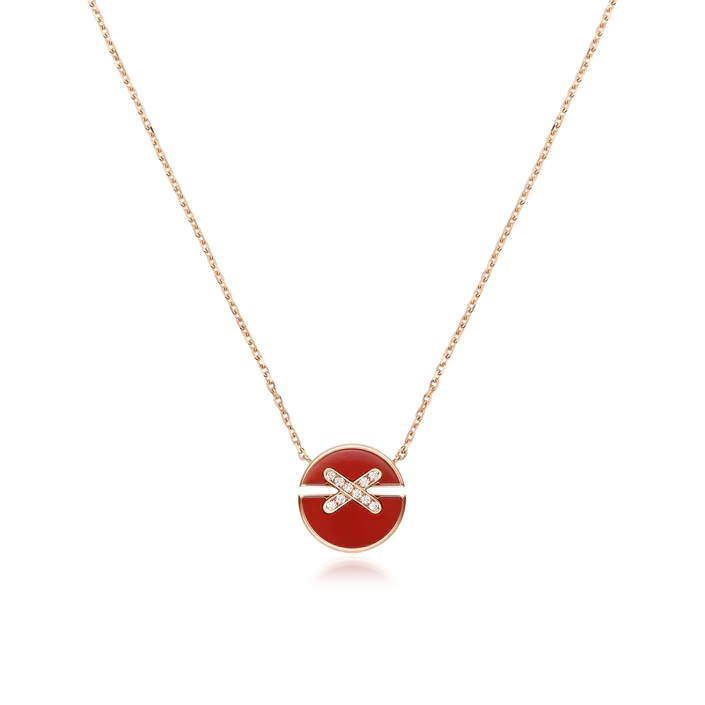 [Royal Jewellery]JEUX DE ROSE GOLD DIAMOND NECKLACE