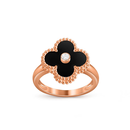 [Royal]CLOVER DIAMOND RING ROSE GOLD COLLECTION