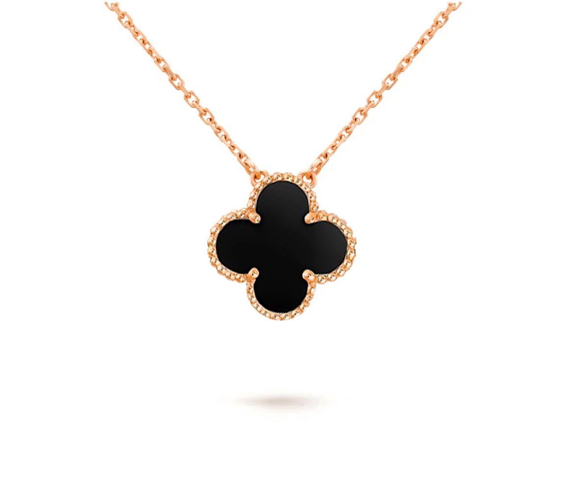 [Royal]CLOVER 15MM SINGLE FLOWER NECKLACE COLLECTION