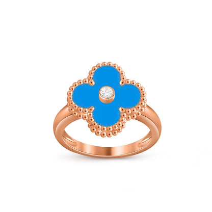 [Royal]CLOVER DIAMOND RING ROSE GOLD COLLECTION