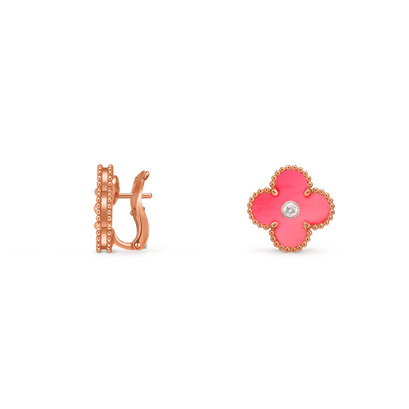 [Royal]CLOVER 15MM MOP DIAMOND EARRINGS COLLECTION