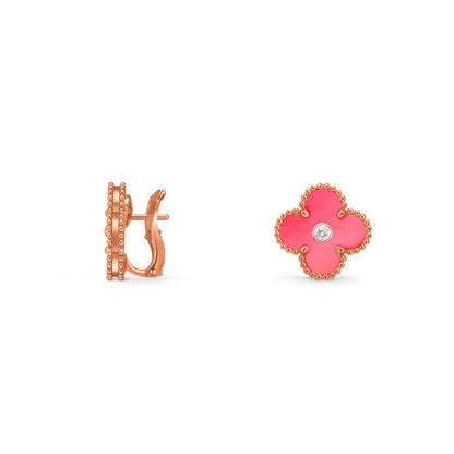 [Royal]CLOVER 15MM MOP DIAMOND EARRINGS COLLECTION