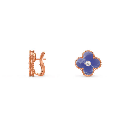 [Royal]CLOVER 15MM MOP DIAMOND EARRINGS COLLECTION