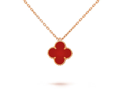 [Royal]CLOVER MINI 9.5MM CARNELIANS NECKLACE COLLECTION