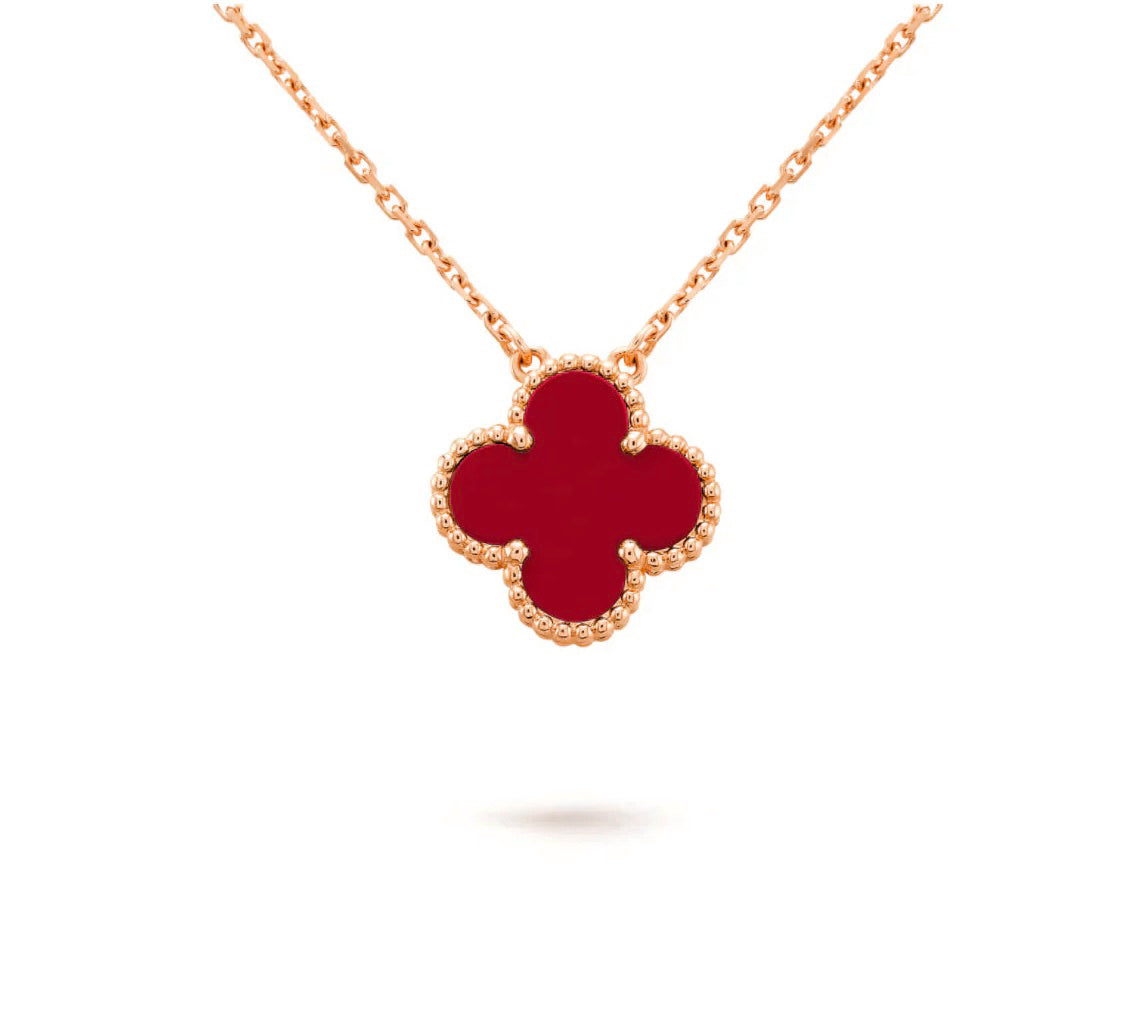 [Royal]CLOVER 15MM SINGLE FLOWER NECKLACE COLLECTION