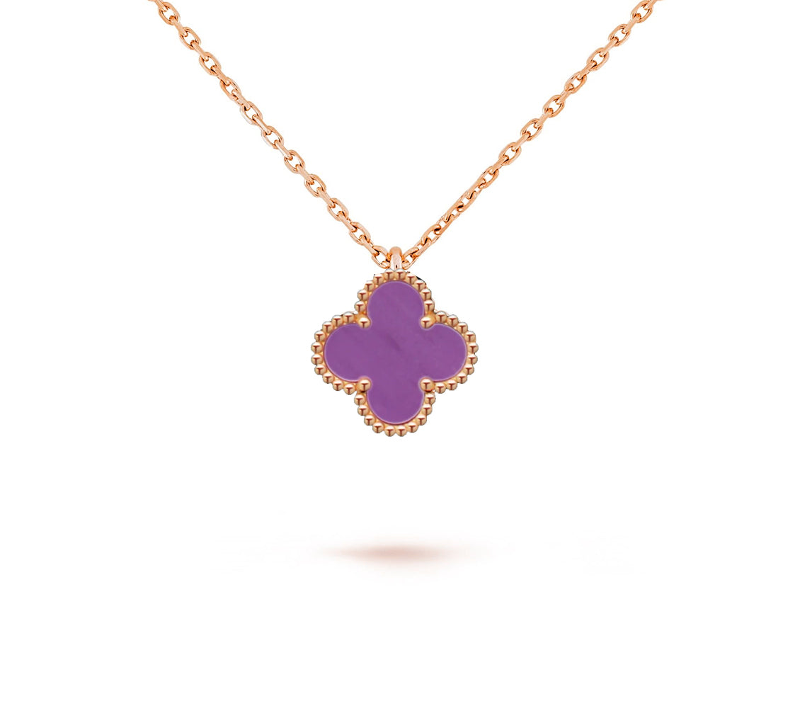 [Royal]CLOVER MINI 9.5MM CARNELIANS NECKLACE COLLECTION