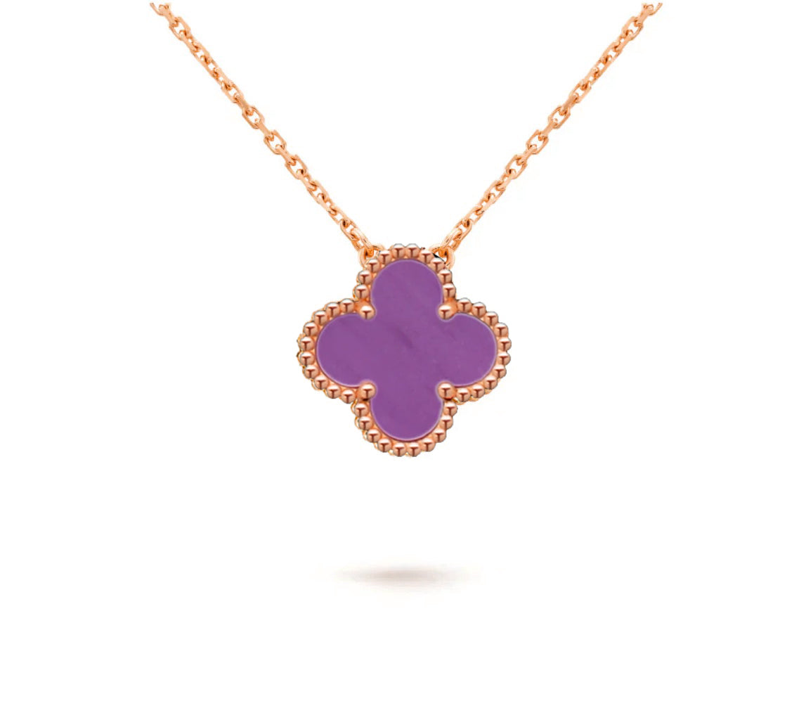 [Royal]CLOVER 15MM SINGLE FLOWER NECKLACE COLLECTION