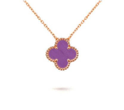 [Royal]CLOVER 15MM SINGLE FLOWER NECKLACE COLLECTION