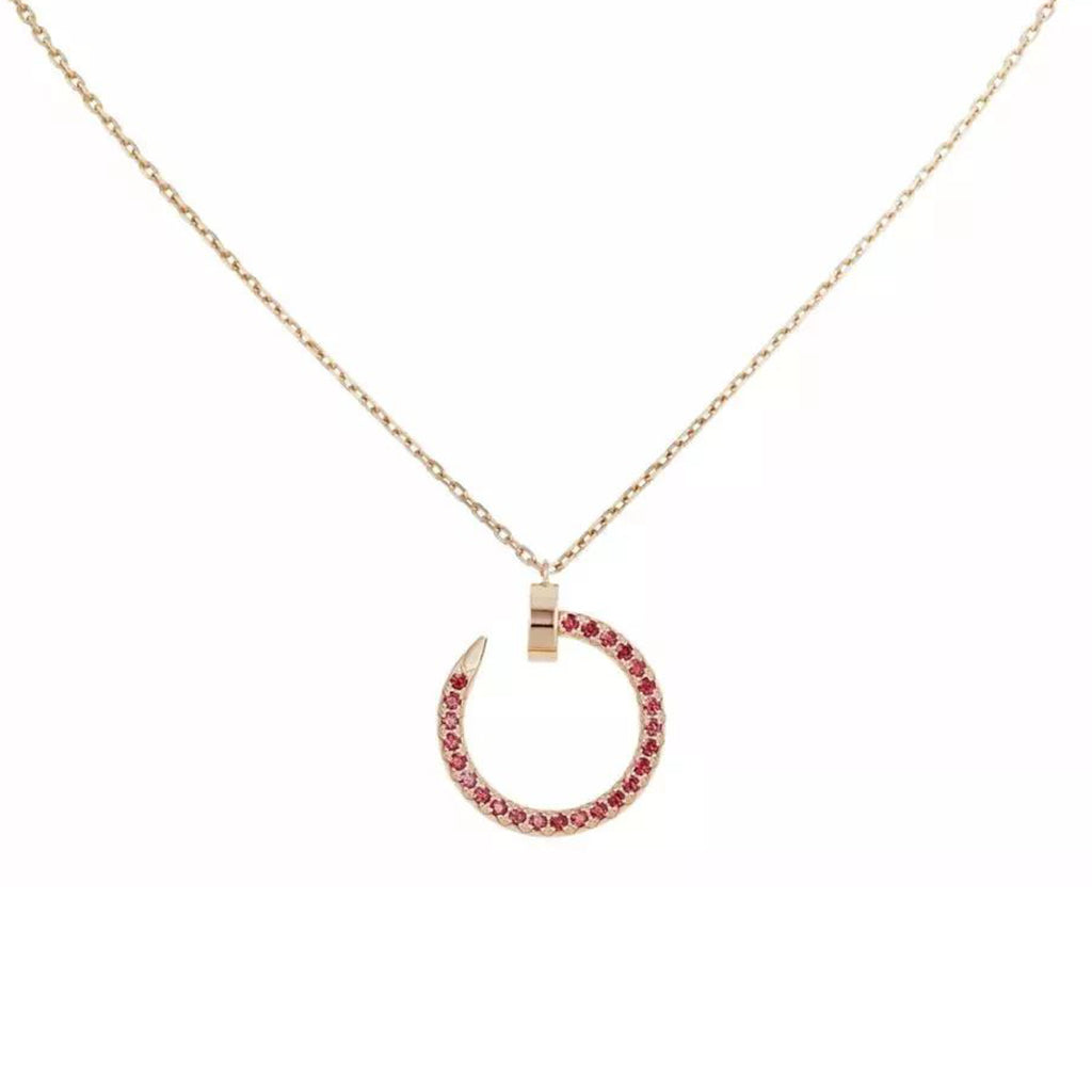 [Royal] JUSTE NECKLACE RED FULL DIAMONDS