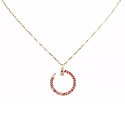 [Royal] JUSTE NECKLACE RED FULL DIAMONDS