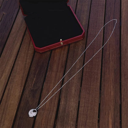 [Royal Jewellery]AMULETTE SILVER FULL DIAMOND NECKLACE