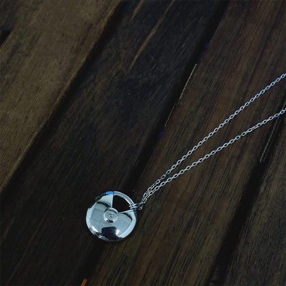 [Royal Jewellery]AMULETTE SILVER FULL DIAMOND NECKLACE