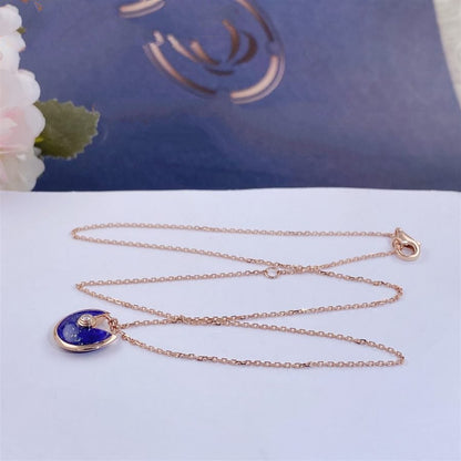 [Royal Jewellery]AMULETTE ROSE GOLD AGATE NECKLACE