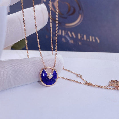 [Royal Jewellery]AMULETTE ROSE GOLD AGATE NECKLACE