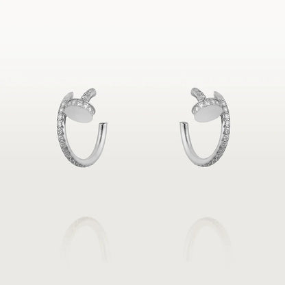 [Royal Jewellery]JUSTE EARRINGS 12.75MM SILVER DIAMOND