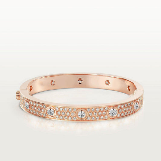 [Royal Jewellery]LOVE BRACELET 6.1MM DIAMOND-PAVED 10 BIG DIAMONDS