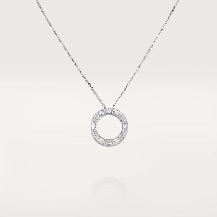 [Royal Jewellery]LOVE NECKLACE ADJUSTABLE SILVER
