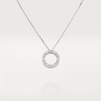 [Royal Jewellery]LOVE NECKLACE ADJUSTABLE SILVER