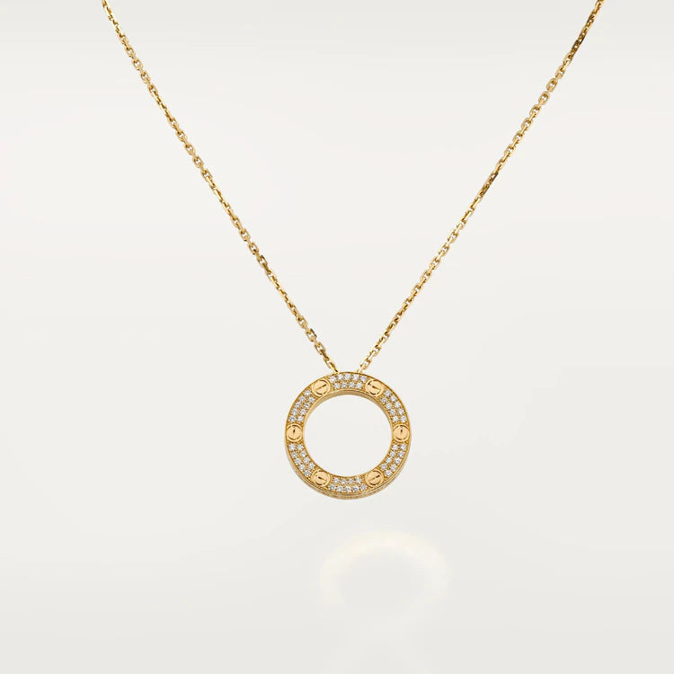 [Royal Jewellery]LOVE NECKLACE ADJUSTABLE ROSE GOLD