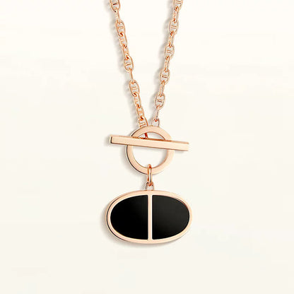 [Royal Jewellery]CHAINE VERSO BLACK CERAMIC NECKLACE