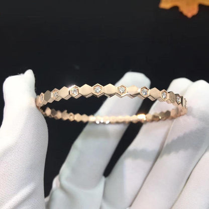 [Royal Jewellery]BEE LOVE PINK GOLD DIAMOND BRACELET