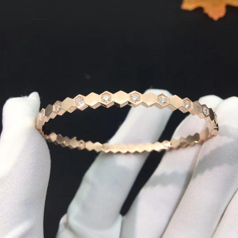 [Royal Jewellery]BEE LOVE PINK GOLD DIAMOND BRACELET