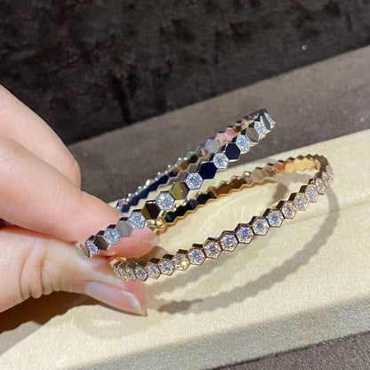 [Royal Jewellery]BEE LOVE GOLD BRACELET FULL DIAMOND