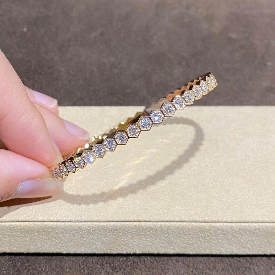 [Royal Jewellery]BEE LOVE GOLD BRACELET FULL DIAMOND