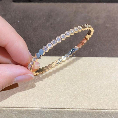 [Royal Jewellery]BEE LOVE GOLD BRACELET FULL DIAMOND