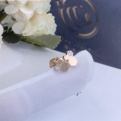 [Royal Jewellery]BEE LOVE PINK GOLD DIAMOND EARRINGS