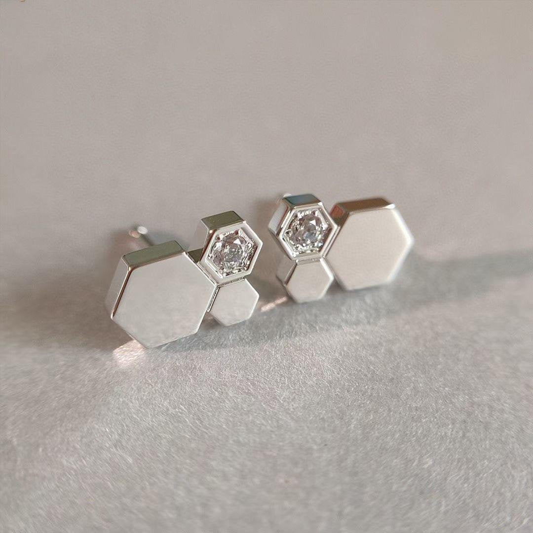 [Royal Jewellery]BEE LOVE SILVER DIAMOND EARRINGS