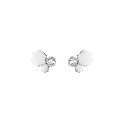[Royal Jewellery]BEE LOVE SILVER DIAMOND EARRINGS