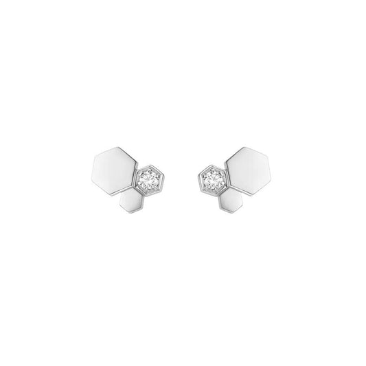 [Royal Jewellery]BEE LOVE SILVER DIAMOND EARRINGS