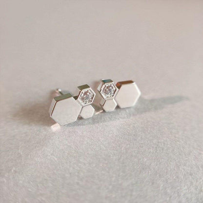 [Royal Jewellery]BEE LOVE SILVER DIAMOND EARRINGS