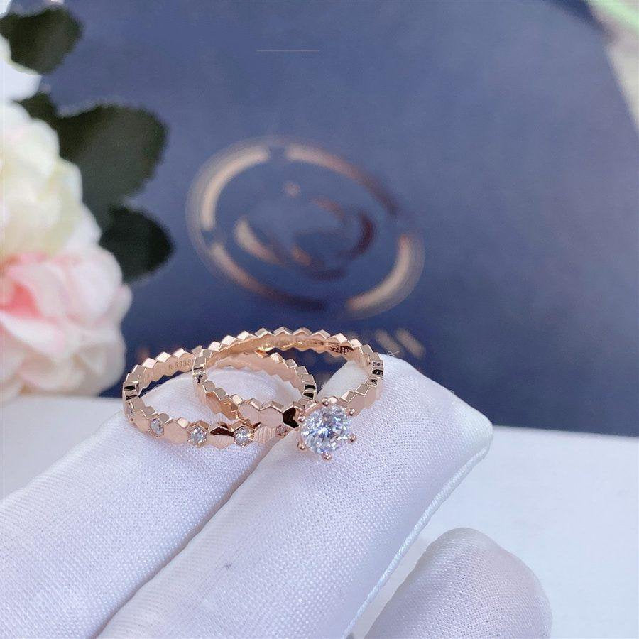 [Royal Jewellery]BEE LOVE RING PINK GOLD 1 DIAMOND