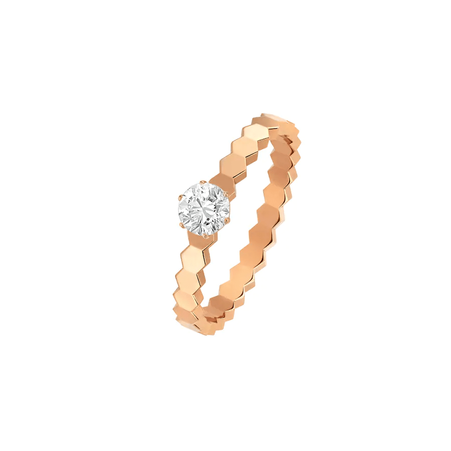 [Royal Jewellery]BEE LOVE RING PINK GOLD 1 DIAMOND