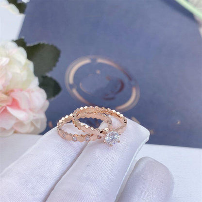 [Royal Jewellery]BEE LOVE RING PINK GOLD 1 DIAMOND