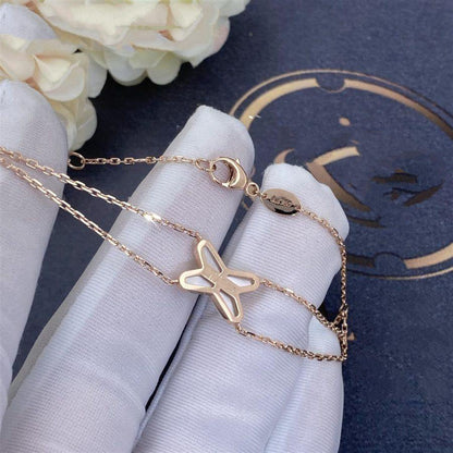 [Royal Jewellery]JEUX BRACELET WHITE MOP PINK GOLD 1 DIAMOND